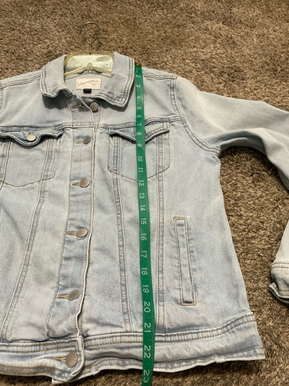 Universal Thread Light Wash Stretch Denim Jean Jacket - Medium - Picture 6 of 6